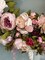 Zoey Blush Burgundy Silk Peony Flower Wreath 23" All Season Indoor Outdoor Fall Autumn